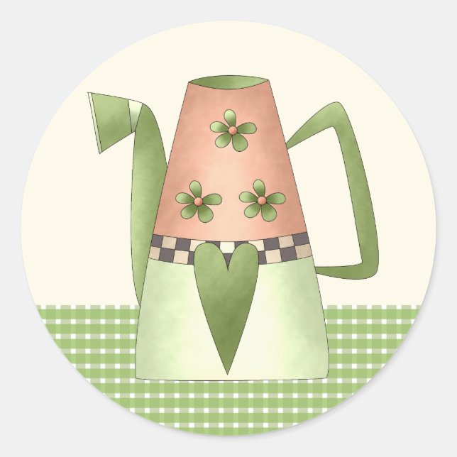 Sticker Rond Coordination des scellés d'enveloppe de Fête des m (Devant)