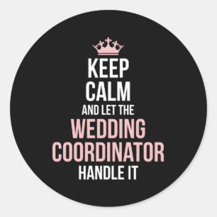 Sticker Rond Coordonnateur de la planification mariage Planific