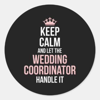 Sticker Rond Coordonnateur de la planification mariage Planific