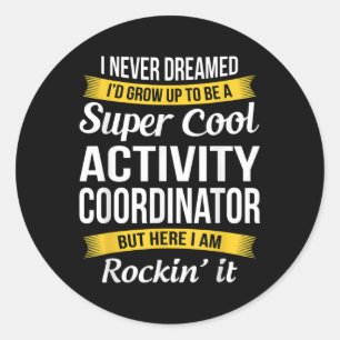 Sticker Rond Coordonnateur des activités Semaine des profession