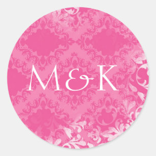 Sticker Rond Coordonner les joints d'enveloppe {Petal Pink}