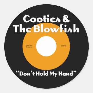 Sticker Rond Cooties & Blowfish Orange