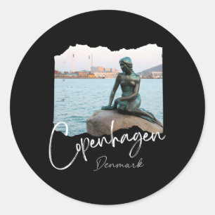 Sticker Rond Copenhague Danemark