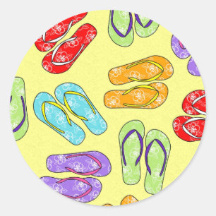 Sticker Rond Copie colorée mignonne de bascules électroniques