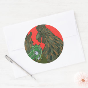 Sticker Rond Coq