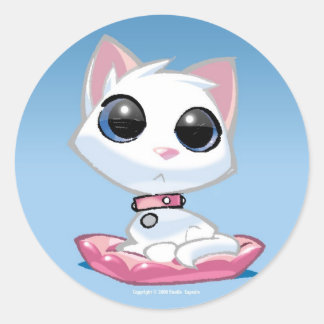 Sticker Rond Coquille d'oeufs