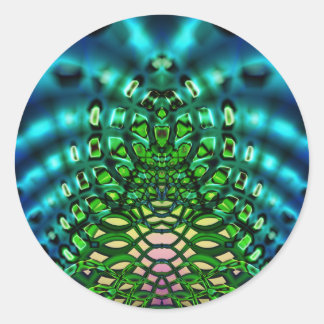 Sticker Rond Coquille Las Vegas