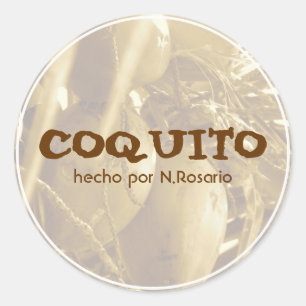 Sticker Rond Coquito Portoricain