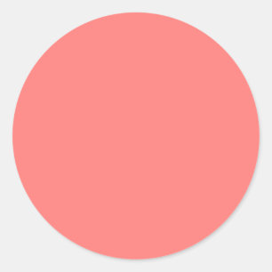 Sticker Rond Corail corail