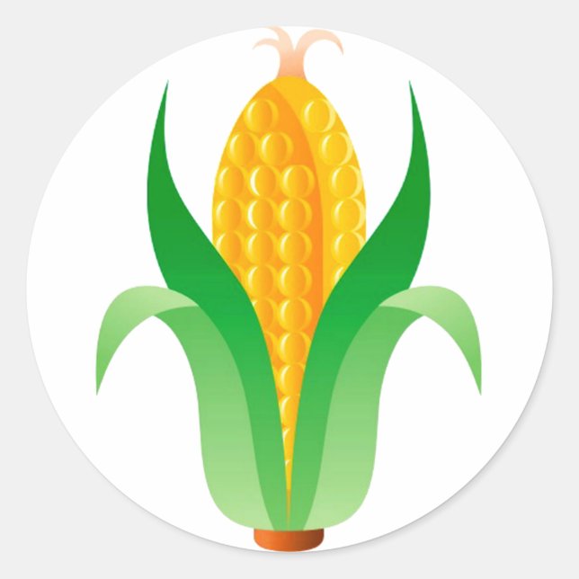 Sticker Rond Corn (Devant)