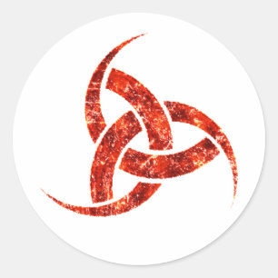 Sticker Rond Corne triple d'Odin