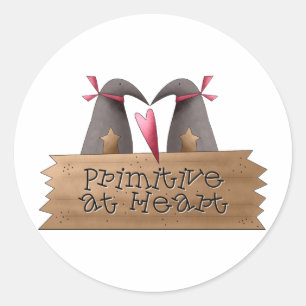 Sticker Rond Corneilles de Cali ・ Primitive au coeur