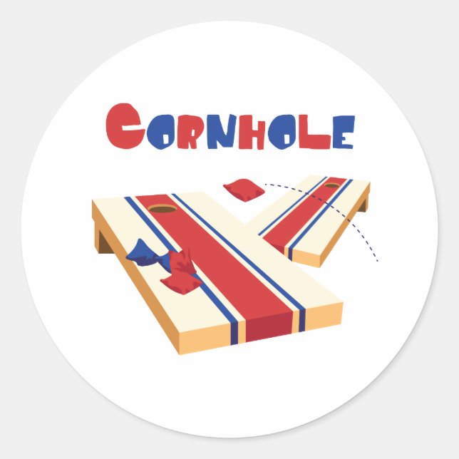 Sticker Rond Cornhole (Devant)
