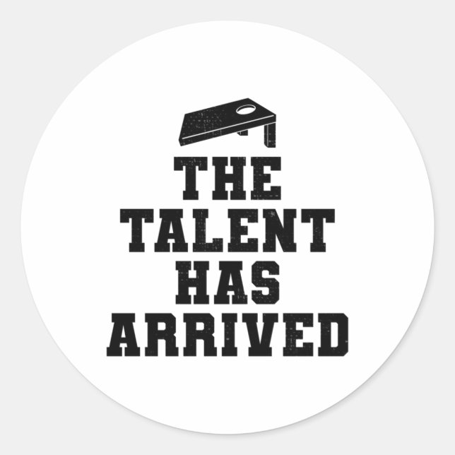 Sticker Rond Cornhole Bean Bag Toe extérieur pelouse jeu (Devant)