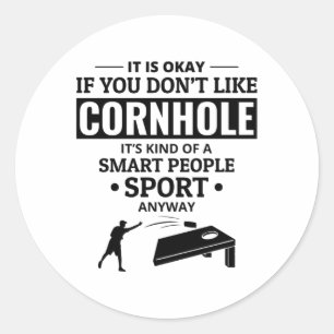 Sticker Rond Cornhole Bean Bag Toe extérieur pelouse jeu