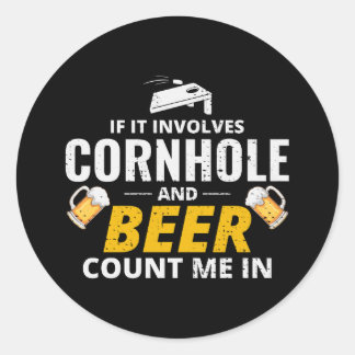 Sticker Rond Cornhole Bean Bag Toss extérieur pelouse Jeu Boire