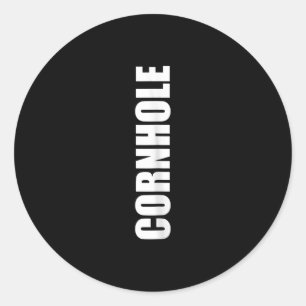 Sticker Rond Cornhole Corn Hole Vintage Retro