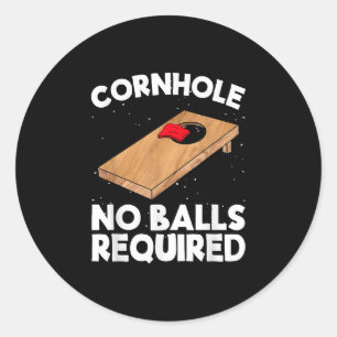 Sticker Rond Cornhole Pas De Boules Requises Cornouailles Team 