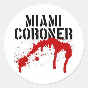 Sticker Rond Coroner de police de Miami Metro