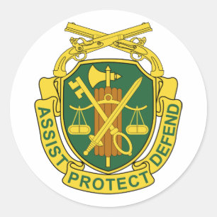 Sticker Rond Corps de police militaire