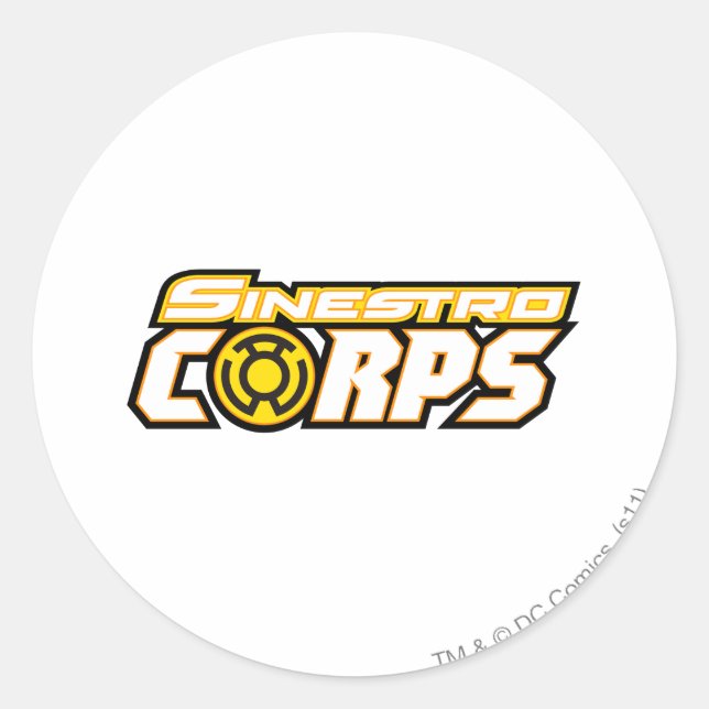 Sticker Rond Corps Sinestro (Devant)