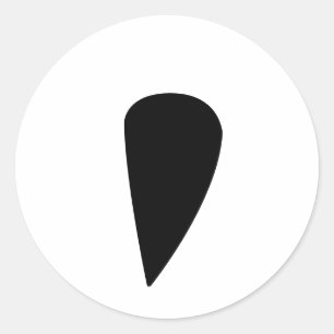 Sticker Rond Correcteur de ponctuation incorrect