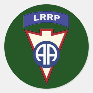 Sticker Rond correction aéroportée de poche de 82d LRRP Recon