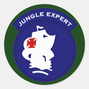 Sticker Rond Correction experte de poche de jungle