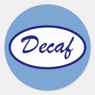 Sticker Rond Correction nommée de Decaf décaféinée