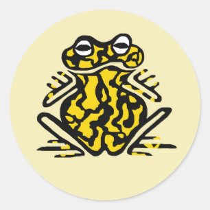 Sticker Rond Corroborée poisoneuse FROG - Amphibien - Nature