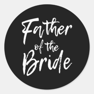 Sticker Rond Cortège de mariage assorti pour la famille du père