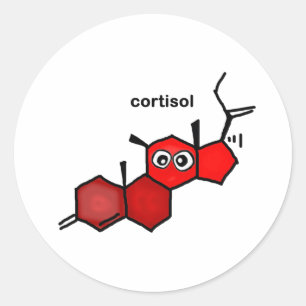 Sticker Rond Cortisol
