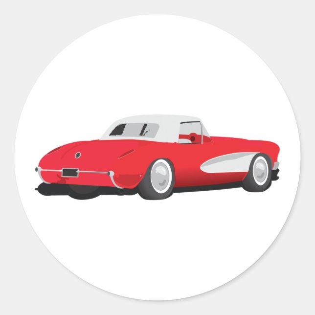 Sticker Rond Corvette 1959 (Devant)