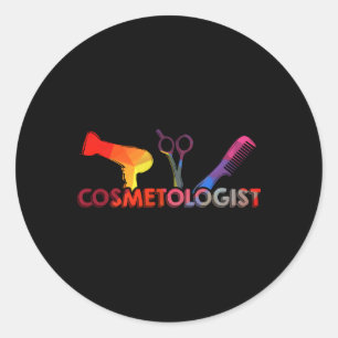 Sticker Rond Cosmetologie Études supérieures Cosmetologue