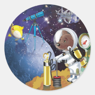 Sticker Rond cosmos