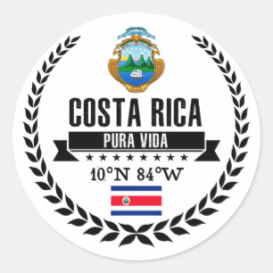 Sticker Rond Costa Rica