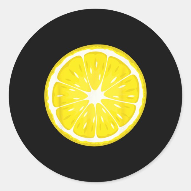 Sticker Rond Costume citron Fruit Halloween Costume (Devant)