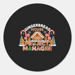 Sticker Rond Costume de bonhomme en pain d'épices, Projet de ma