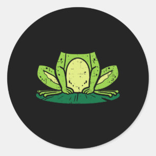 Sticker Rond Costume de grenouille Funny Halloween Animal Homme
