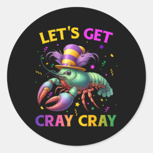 Sticker Rond Costume de langouste amusant Enfants Enfants Enfan