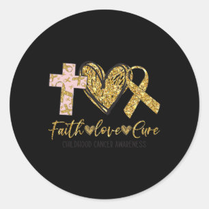 Sticker Rond Costume de sensibilisation au cancer infantile Ki