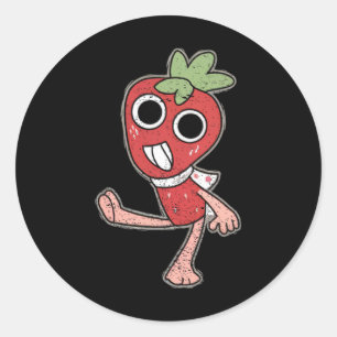 Sticker Rond Costume de Sprout World de Dandy pour enfants et a