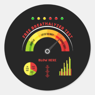 Sticker Rond Costume d'Halloween pour adulte inhalateur hallowe