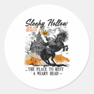 Sticker Rond Costume d'Halloween Sleepy Hollow sans tête