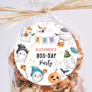 Sticker Rond Costume Enfants Monster Cute Costume Halloween Bir