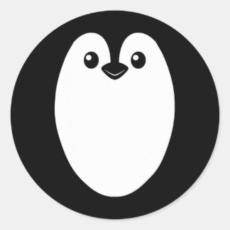 Sticker Rond Costume Halloween Penguin Pour Hommes Femmes Enfan
