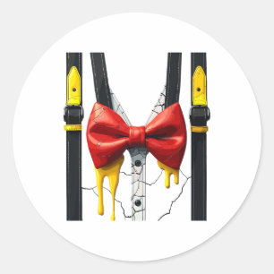 Sticker Rond Costume Humpty Dumpty Halloween Cracked Oeuf