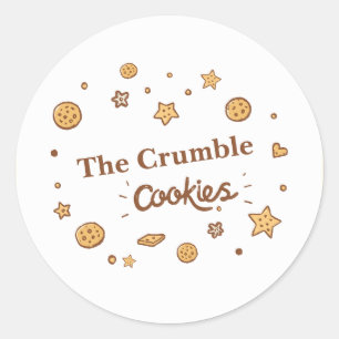Sticker Rond Cosy Cookie Delights (Blanc)
