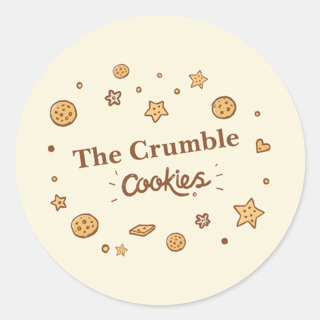 Sticker Rond Cosy Cookie Delties (Devant)