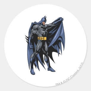Sticker Rond Côté Batman Pleine Couleur